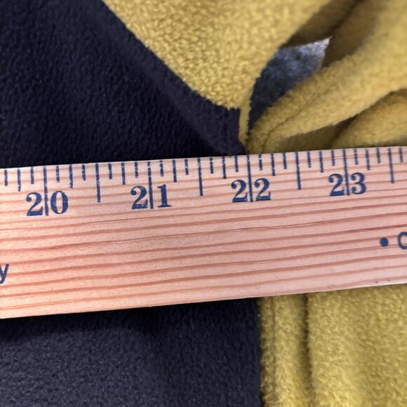 The North Face Jacket Mens Size Medium Yellow Black Full Zip Fleece Pockets - Picture 13 of 14